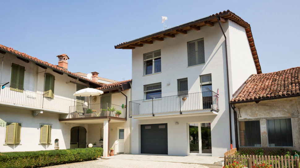 Ristrutturazione casa legno xlam Casaclima A - 02 - facciata interna - Mozzone Building System